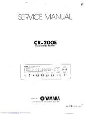 Yamaha CR-200E Service Manual