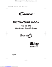Candy GO DC 218 Instruction Book