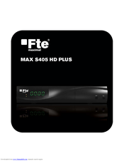 FTE Maximal MAX S405 HD PLUS Quick Installation Manual