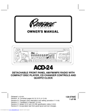 Rampage ACD-24 Owner's Manual