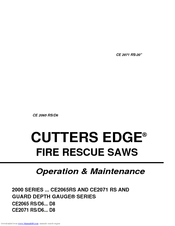 Cutters Edge CE 2065 RS/D8 Operation & Maintenance Manual