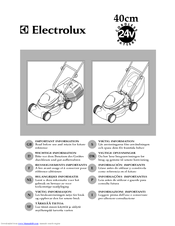 Electrolux 40 cm cordless Manual