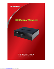 Diamond HD Media Wonder MP1000 Quick Start Manual