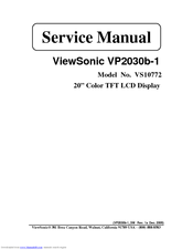 ViewSonic VP2030b-1 Service Manual