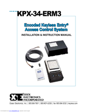 Essex Electronics Encoded Keyless Entry Installation Instructions Manual