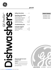 GE Profile PDW8900 Series Owner's Manual