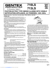 Gentex 710LS Installation Instructions