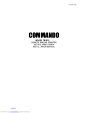 Commando FM-870 Installation Manual