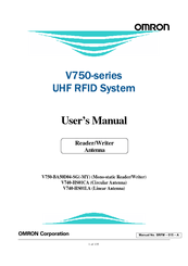 Omron V750 series User Manual