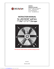 Deltafan 500/R/6-6/45/400/Ex Instruction Manual