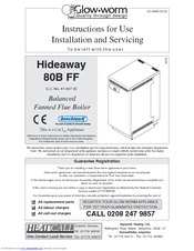 Glow-worm Hideaway 80B FF Instructions For Use Manual