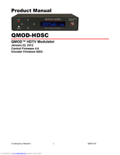 Contemporary Research QMOD-HDSC Product Manual