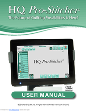 Handi Quilter HQ Pro-Stitcher User Manual