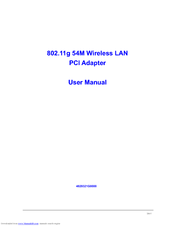Delta 54Mbps WLAN PCI Adapter User Manual