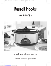 Russell Hobbs satin range Instructions And Guarantee