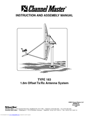 Channel Master 1.8m Offset Tx/Rx Antenna System Instruction And Assembly Manual