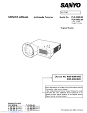 Sanyo PLC-WXL46 Service Manual