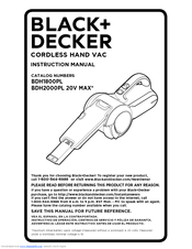 Black & Decker BDH1800PL Instruction Manual
