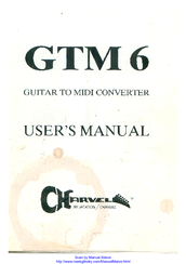 Charvel GTM6 User Manual
