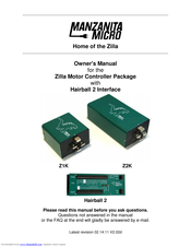 Manzanita Micro Z2K-LV Owner's Manual