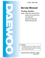 Daewoo DWD-F1214 Service Manual