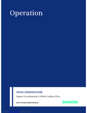 Siemens HiPath 3000 V3.0 or later Gigaset M1 Professional User Manual