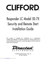 Clifford CLIFFORD 50.7X Installation Manual