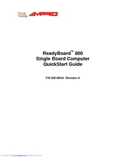 Ampro ReadyBoard 800 Quick Start Manual
