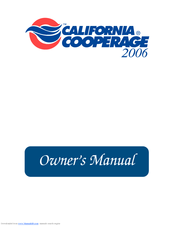 MAAX Spas California Cooperage 2006 Owner's Manual