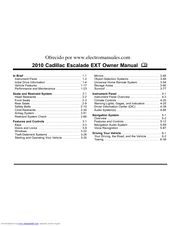 Cadillac 2010 Escalade EXT Owner's Manual