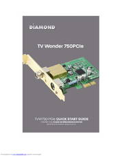 Diamond TVW750 PCIe Quick Start Manual