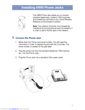 Home Wireless Networks HWN Phone Jacks User Manual