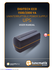 Tuncmatik Digitech Eco 2000 VA User Manual