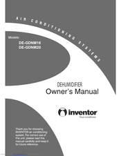 INVENTOR DE-GDNM16 Owner's Manual