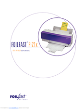 Foilfast P-21x User Manual