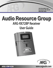 ARG ARG-RX72BP User Manual