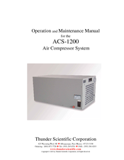 Thunder ACS-1200 Operation And Maintenance Manual