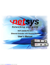 netsys NVF-200SE/PD KIT User Manual