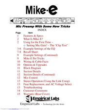 Empirical Labs MIKE-E User Manual