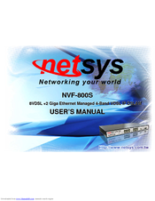 netsys NVF-800S User Manual