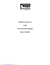 RV Products 7535 SERIES Service Manual