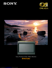 Sony BVM-F24U Manual