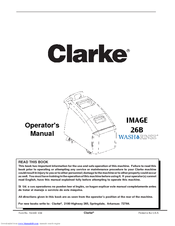 Clarke Image 26B Operator's Manual