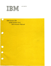 IBM System/34 Maintenance Manual