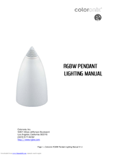 Coloronix RGBW Pendant Lighting Manual