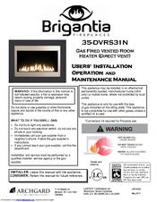 Brigantia 35-DVRS31N User's Installation, Operation And Maintenance Manual