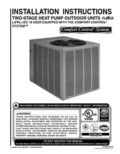 Comfort PRL-series Installation Instructions Manual