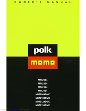 Polk Mono Momo MM2154DVC Owner's Manual