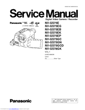 Panasonic NV-GS75EK Service Manual