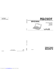Sony VAIO PCG-C1X Service Manual